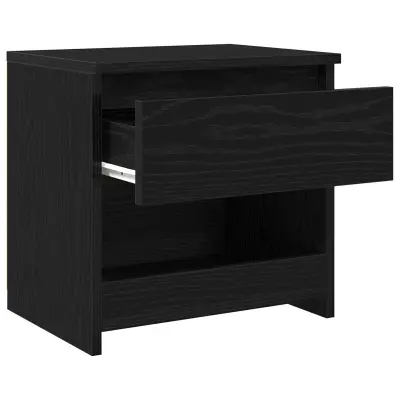 vidaXL Nočne omarice 2 kosa Črna Oljka 40x30x39 cm Iz inženirskega lesa
