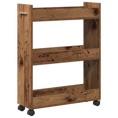 vidaXL Valjni kabinet iz starega lesa 60x22x79 cm inženirski les