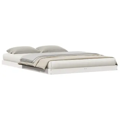 vidaXL Posteljni okvir 160x220 cm Trden bor