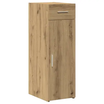vidaXL Stranska omarica iz umetnega lesa v beli barvi 30x42,5x93 cm