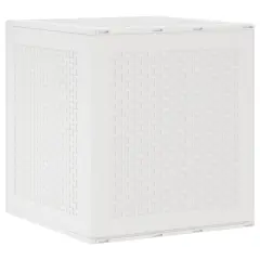 vidaXL Vrtna shranjevalna skrinja bela 55x53x57 cm PP