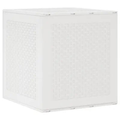 vidaXL Vrtna shranjevalna skrinja bela 55x53x57 cm PP