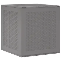 vidaXL Vrtna škatla Svetlo siva 55x53x57 cm PP
