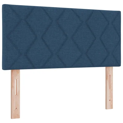 vidaXL Naslon za glavo Zasnova Diamantnih Blokov Modra 90 cm Tkanina