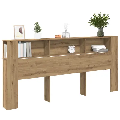 vidaXL Glava Postelje Omara Artisan Hrast 220x18,5x104,5 cm