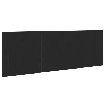 vidaXL vzglavje iz črnega hrasta 240x1.5x80 cm iz inženirskega lesa