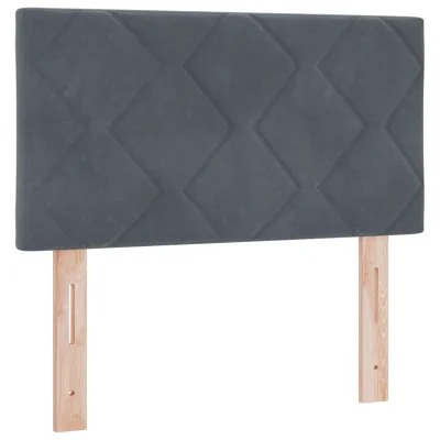 vidaXL vzglavje z diamanti blokovim dizajnom temno sivo 80 cm iz žameta