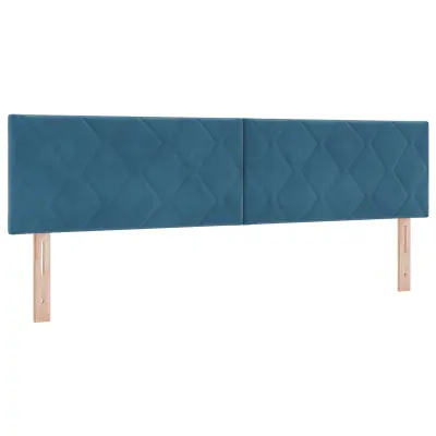 vidaXL Vzglavje z diamanti Blokov Design Temno modra 180 cm Velur