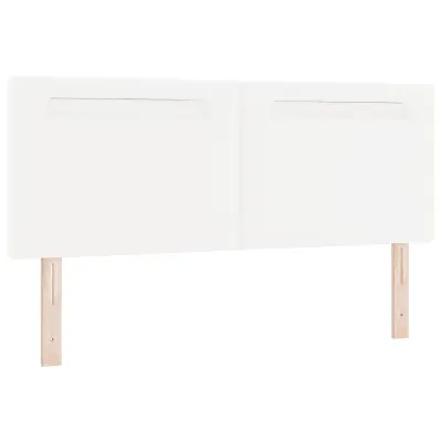 vidaXL Naslon za glavo Preprosta zasnova Čista bela 160 cm Faux usnje