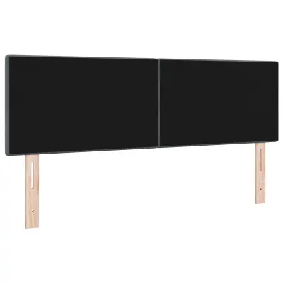 vidaXL Vzglavje z gumbi, temno sivo, 160 cm, žamet