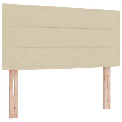 vidaXL vzglavje dizajn linij krem 100 cm tkanina