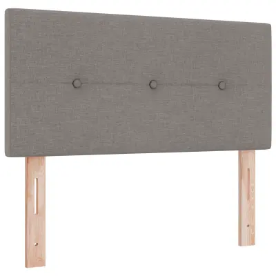 vidaXL Naslon za glavo s gumbi, taupe, 100 cm, tkanina