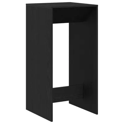 vidaXL Barska miza Črna Oreh 51x50x103,5 cm Izdelana iz lesa