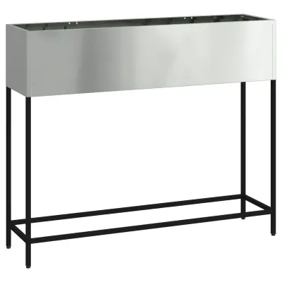 vidaXL Povišani vrtnarski ležišč 100x26x82 cm Galvanizirana jeklo