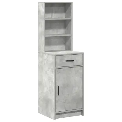 vidaXL visoka omara betonsko siva 40x41x135 cm inženirski les
