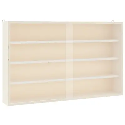vidaXL Lesena zbirateljska vitrina z vrati 60x8,5x37cm