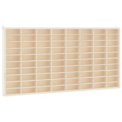 vidaXL Lesena zbirateljska vitrina z 80 predali 80x4,5x40,5 cm