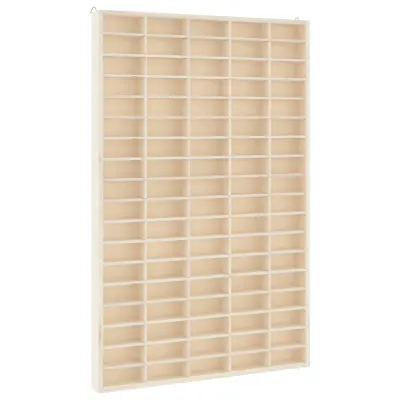 vidaXL Lesena zbirateljska vitrina z 90 predali 50,5x4,5x79 cm