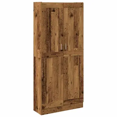 vidaXL Visoka omara starinski les 82,5x30,5x185 cm inženirski les