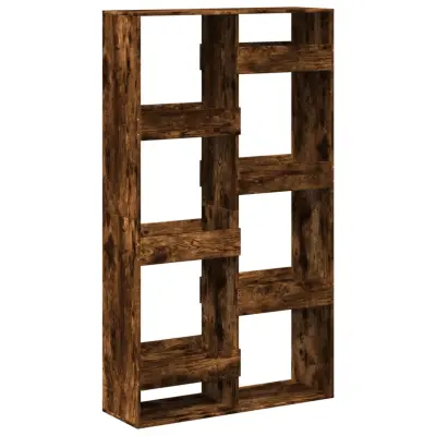vidaXL Pregrada za prostor dimljen hrast 100x33x175 cm inž. les