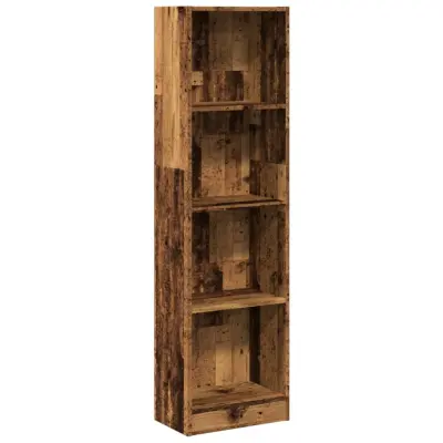 vidaXL Knjižna omara starinski les 40x24x176 cm inženirski les