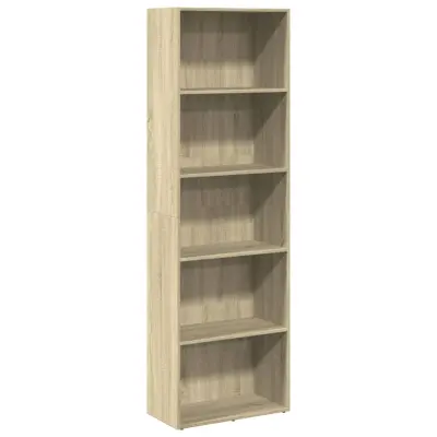 vidaXL Knjižna omara sonoma hrast 60x30x189 cm inženirski les