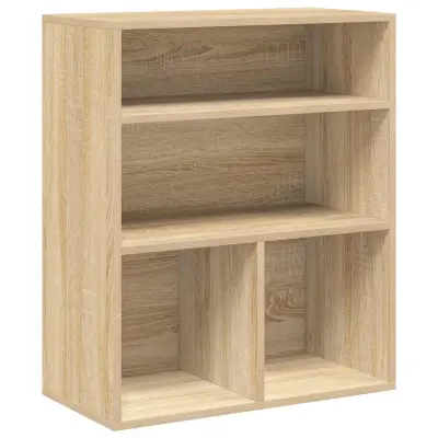 vidaXL Knjižna omara sonoma hrast 60x30x71,5 cm inženirski les