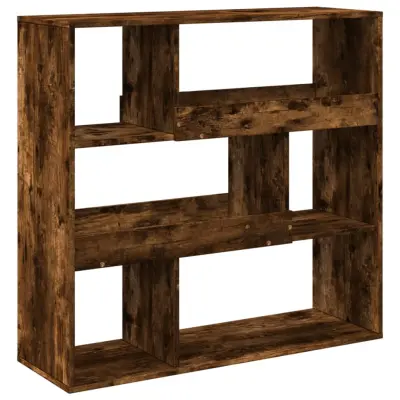 vidaXL Knjižna omara/pregrada dimljeni hrast 100x33x94,5 cm