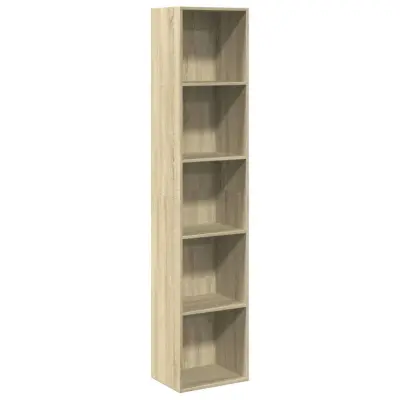 vidaXL Knjižna omara sonoma hrast 40x30x189 cm inženirski les