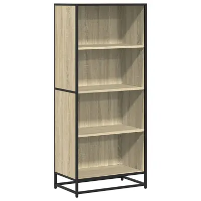 vidaXL Knjižna omara sonoma hrast 60x35x139 cm inženirski les