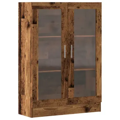 vidaXL Knjižna omara starinski les 82,5x30,5x115 cm inženirski les