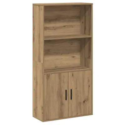 vidaXL Knjižna omara artisan hrast 60x24x120 cm inženirski les