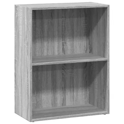 vidaXL Knjižna omara siva sonoma 60x30x77 cm inženirski les