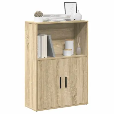 vidaXL Knjižna omara sonoma hrast 60x24x85 cm inženirski les