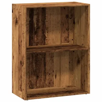vidaXL Knjižna omara starinski les 60x30x77 cm inženirski les