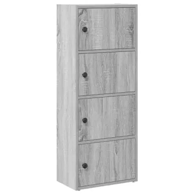 vidaXL Knjižna omara siva sonoma 40x24x102 cm inženirski les
