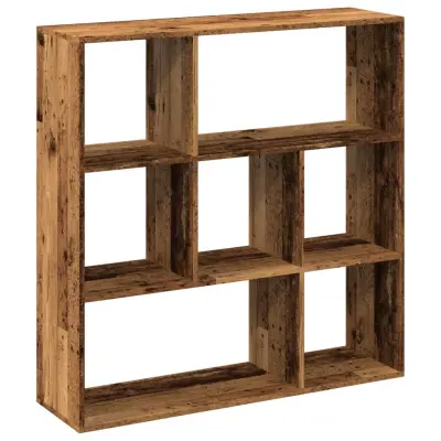vidaXL Pregrada s knjižno omaro starinski les 102x29x103,5 cm inž. les