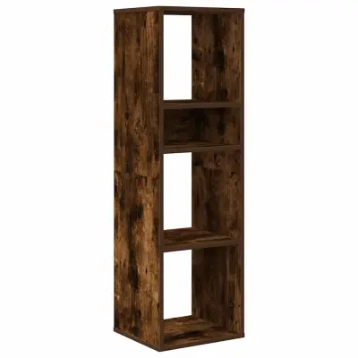 vidaXL Knjižna omara dimljeni hrast 34x31x112 cm inženirski les