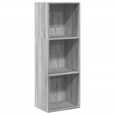 vidaXL Knjižna omara siva sonoma 40x30x114 cm inženirski les