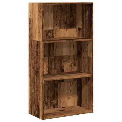 vidaXL Knjižna omara starinski les 60x30x114 cm inženirski les