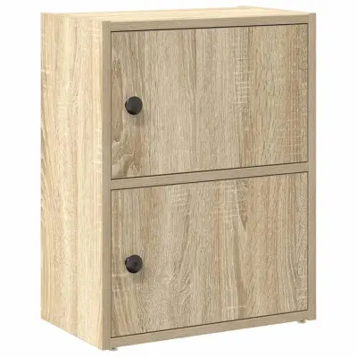vidaXL Knjižna omara sonoma hrast 40x24x52 cm inženirski les