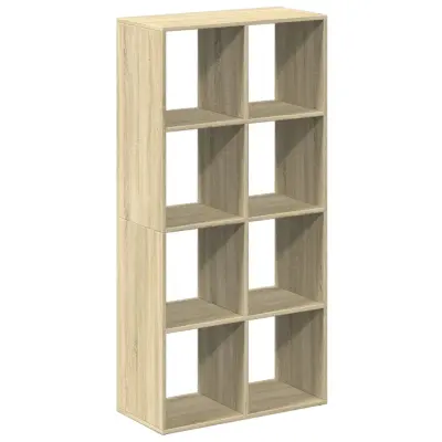 vidaXL Pregrada s knjižno omaro sonoma hrast 69,5x29x137,5 cm inž. les
