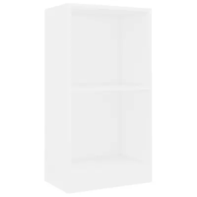 vidaXL Knjižna polica bela 40x24x75 cm inženirski les