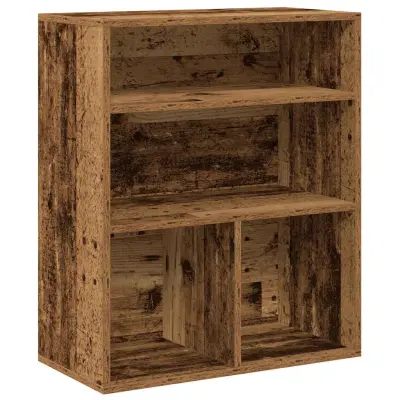 vidaXL Knjižna omara starinski les 60x30x71,5 cm inženirski les