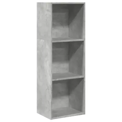 vidaXL Knjižna omara betonsko siva 40x30x114 cm inženirski les