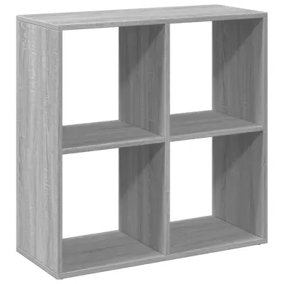 vidaXL Pregrada s knjižno omaro siva sonoma 69,5x29x69,5 cm inž. les