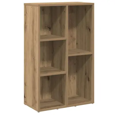 vidaXL Knjižna omara artisan hrast 50x25x80 cm inženirski les