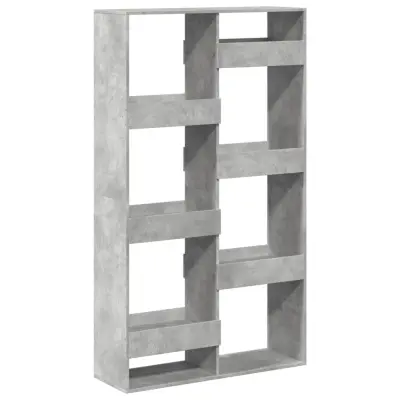 vidaXL Knjižna omara betonsko siva 100x33x175 cm inženirski les