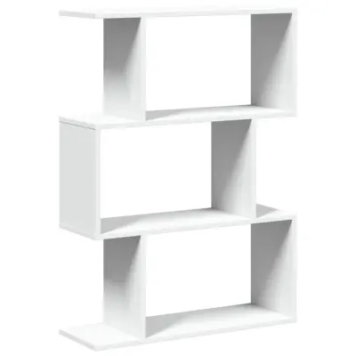 vidaXL Pregrada s knjižno omaro 3-nadst. bela 70x24x97 cm inž. les