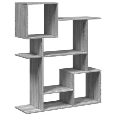 vidaXL Pregrada s knjižno omaro siva sonoma 92x29x112 cm inž. les